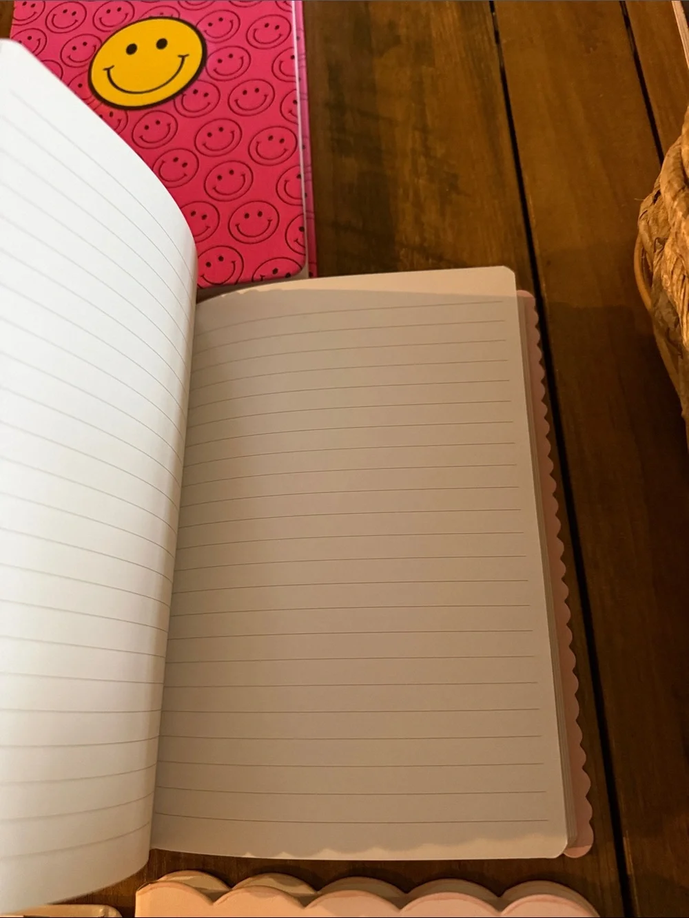 Pink & White Notebook Bundle - Smiley, Bows & Leopard Print